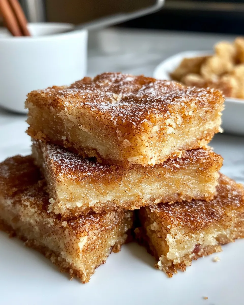 Easy Cinnamon Sugar Churro Bars recipe photo