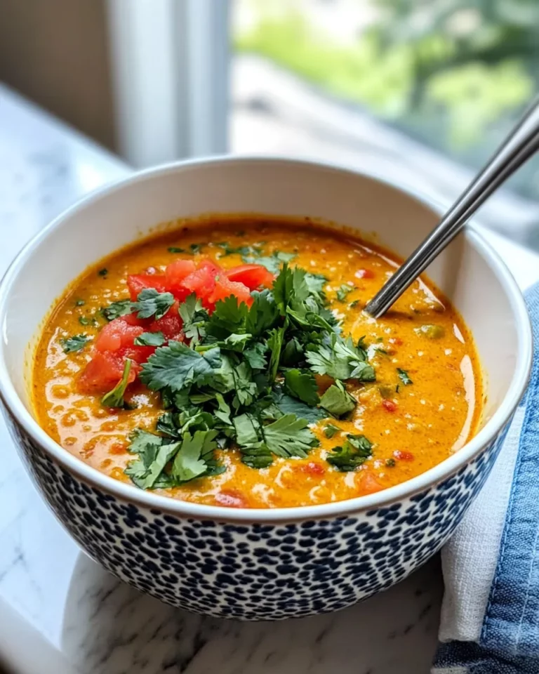 Homemade Coconut Curry Lentil Soup recipe photo