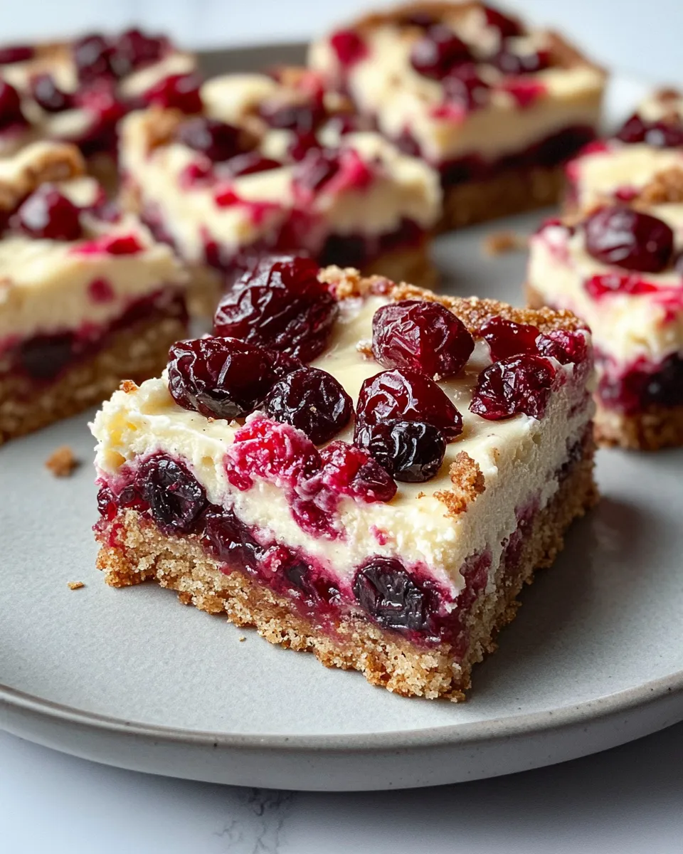 Homemade Cranberry Bliss Bars Copycat recipe photo