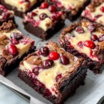 Delicious Cranberry Cheesecake Brownie Bars recipe photo