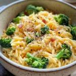 Homemade Creamy Broccoli Cheddar Orzo photo