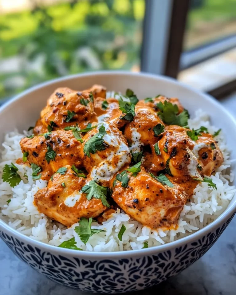 Homemade Creamy Butter Chicken With Rice photo