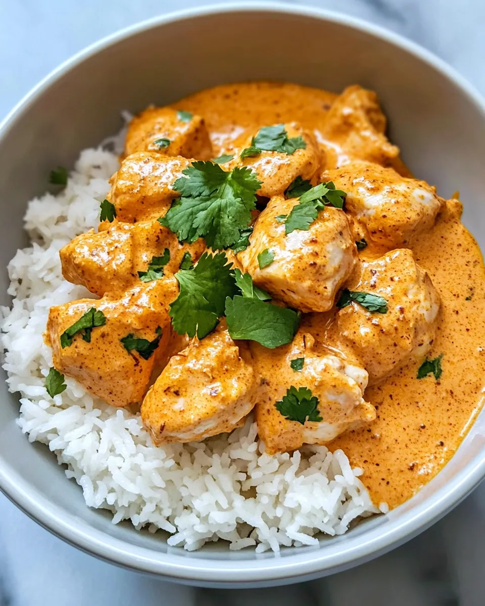 Easy Creamy Butter Chicken With Rice recipe photo