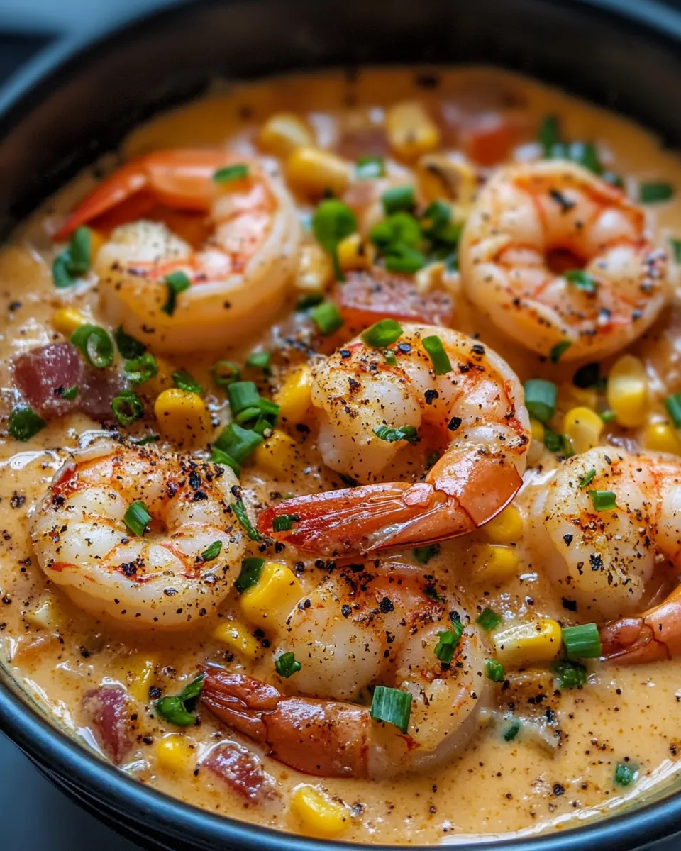 Easy Creamy Cajun Shrimp Corn Chowder recipe photo