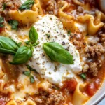 Homemade Creamy Lasagna Soup With Ricotta photo