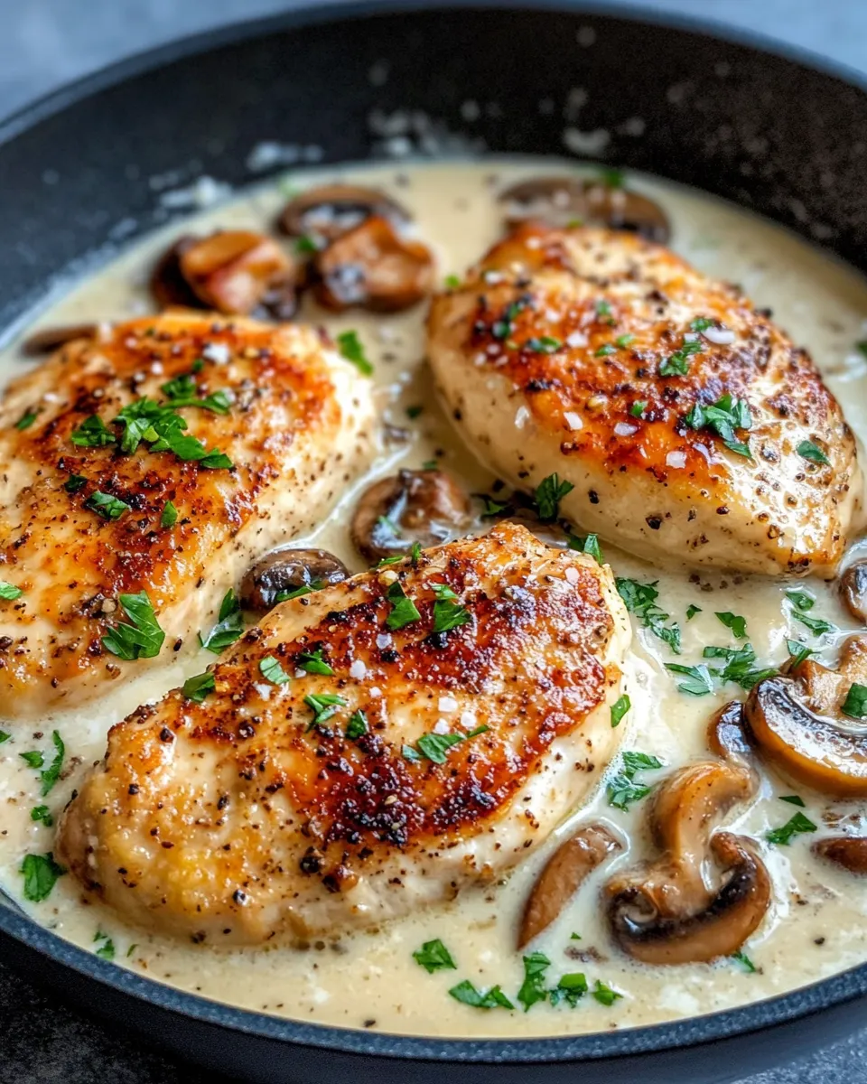 Homemade Creamy Mushroom Chicken With Potatoes recipe photo