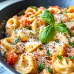 Homemade Creamy Tomato Basil Tortellini photo