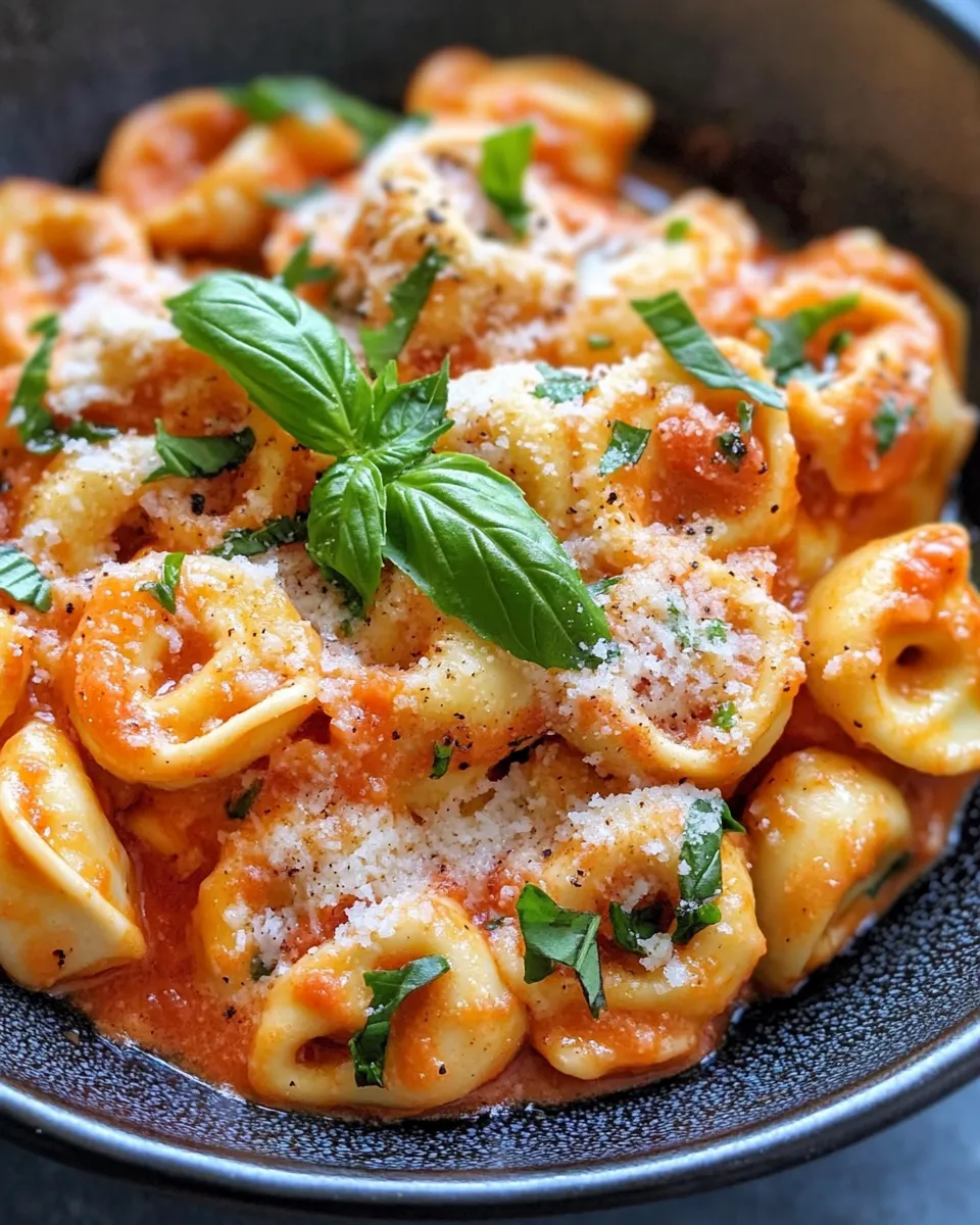 Delicious Creamy Tomato Basil Tortellini dish photo