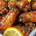 Homemade Crispy Baked Lemon Pepper Wings recipe photo