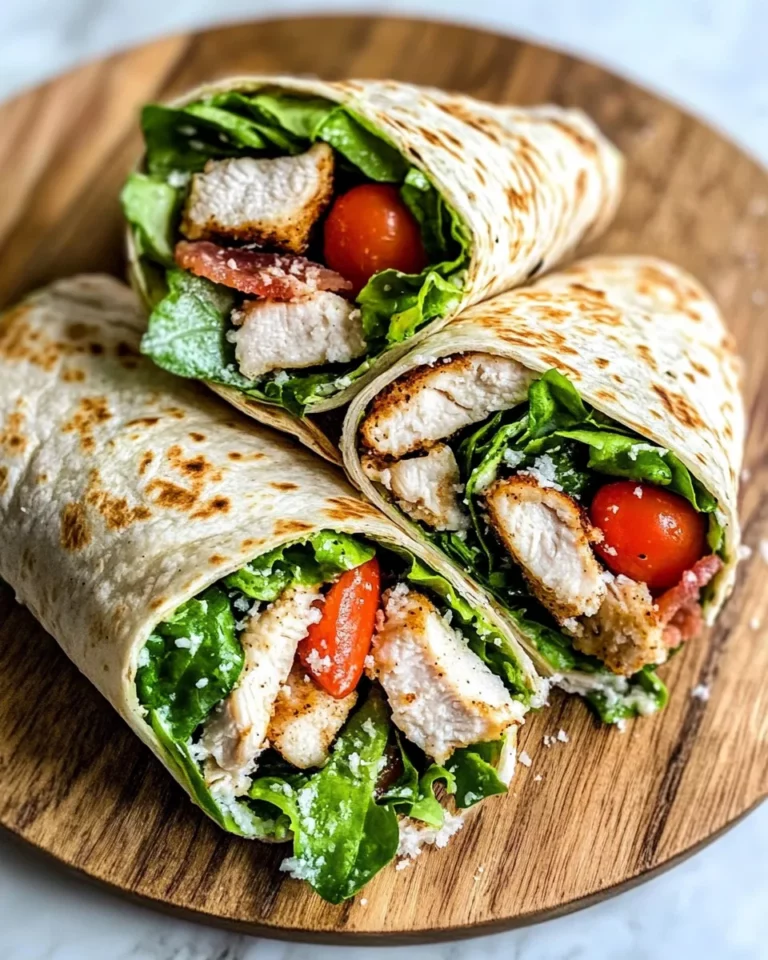 Homemade Crispy Chicken Caesar Wraps recipe photo