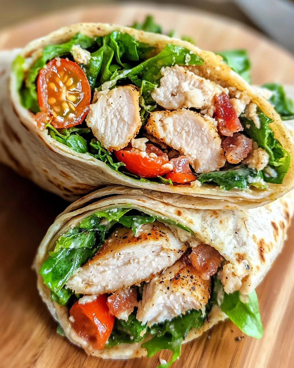 Classic Crispy Chicken Caesar Wraps dish photo