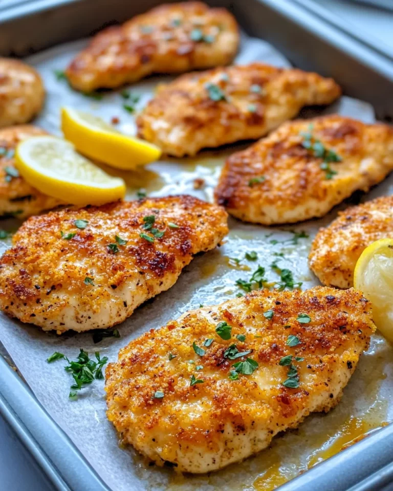 Homemade Crispy Lemon Chicken Cutlets photo