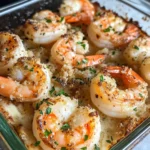 Homemade Garlic Butter Shrimp Scampi Bake photo
