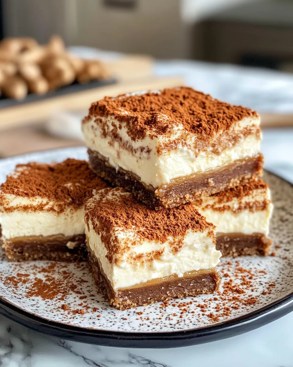 Easy Gingerbread Cheesecake Bars recipe photo