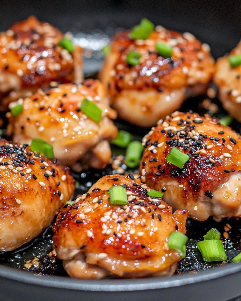 Homemade Honey Garlic Chicken Thighs Skillet dish photo