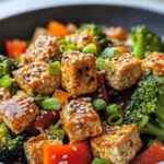 Homemade Honey Garlic Tofu Stir-Fry photo