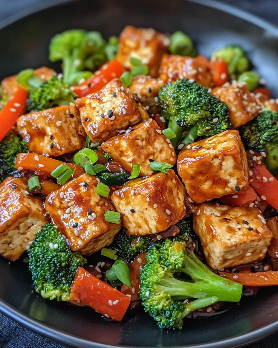 Classic Honey Garlic Tofu Stir-Fry image