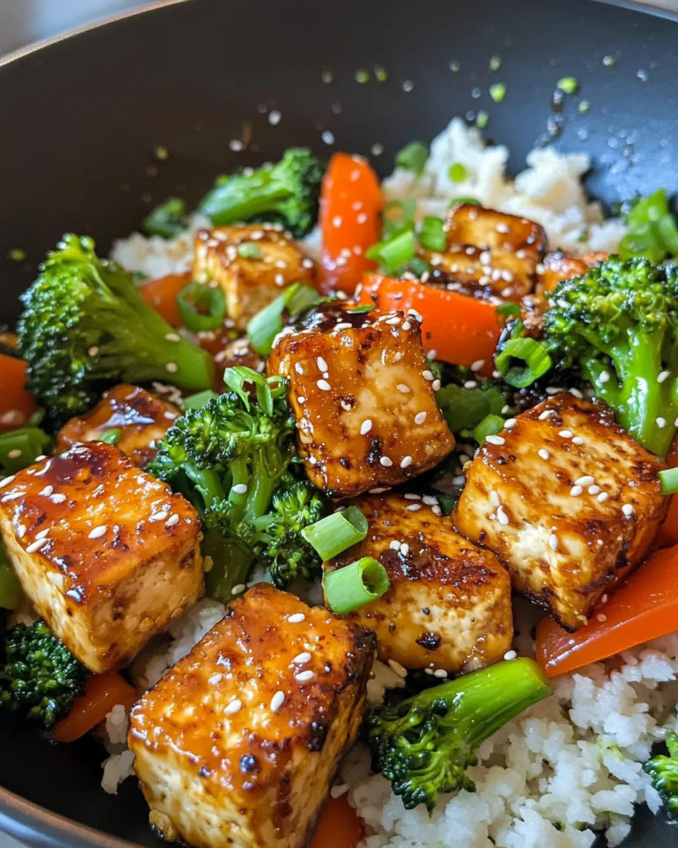 Delicious Honey Garlic Tofu Stir-Fry dish photo