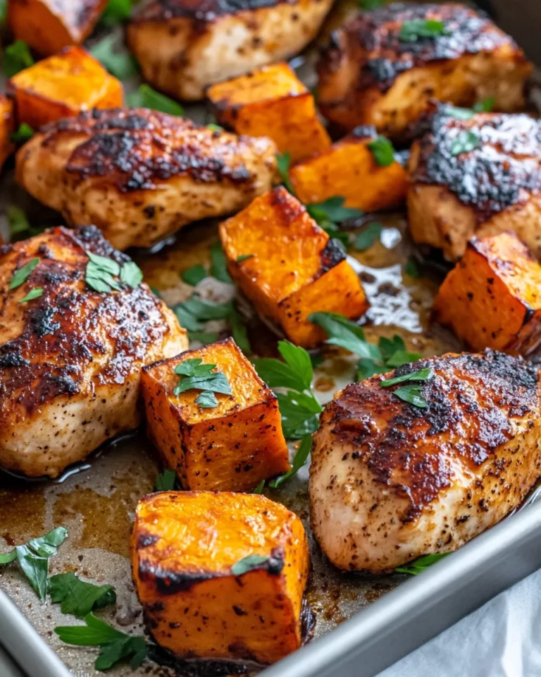 Homemade Maple Glazed Chicken And Sweet Potatoes photo