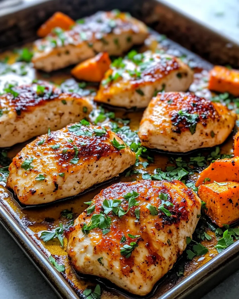 Classic Maple Glazed Chicken And Sweet Potatoes image