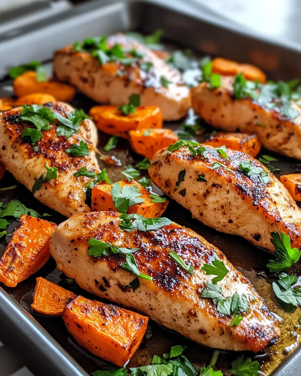 Easy Maple Glazed Chicken And Sweet Potatoes recipe photo