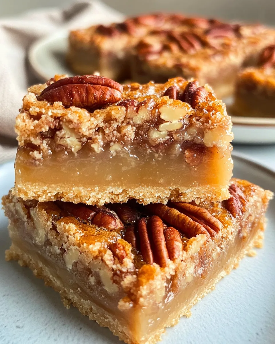 Classic Maple Pecan Pie Bars recipe image