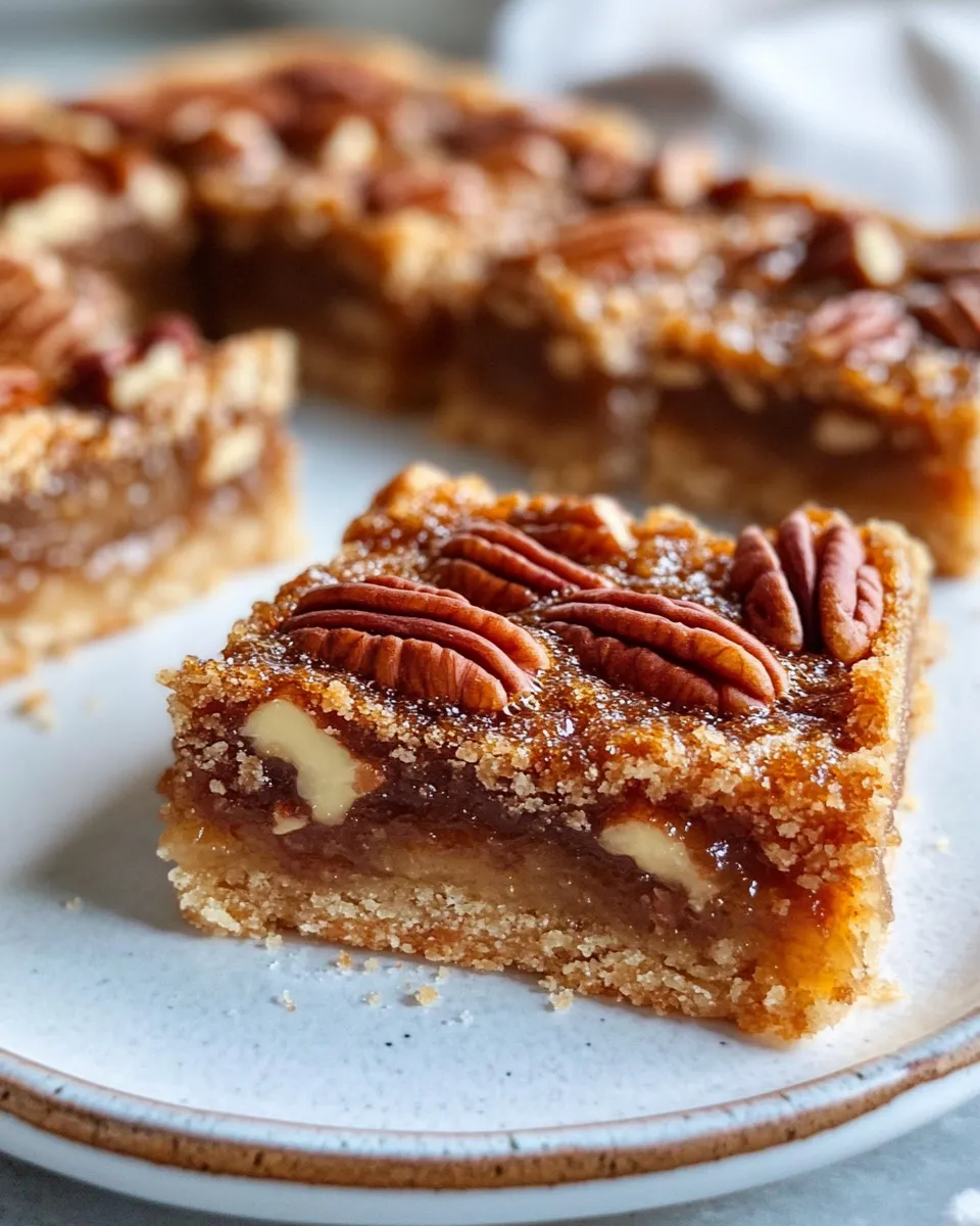 Easy Maple Pecan Pie Bars dish photo