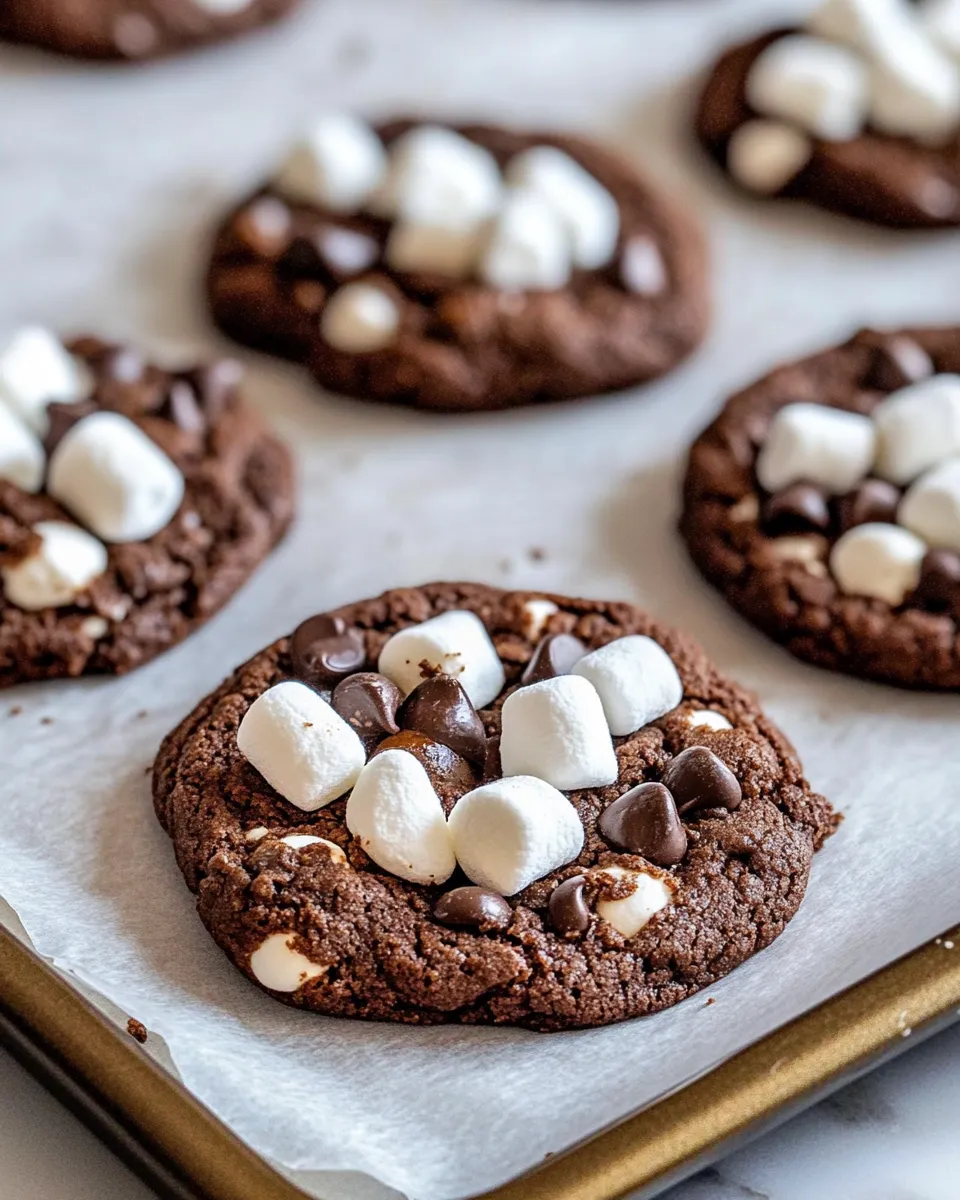 Homemade Marshmallow Hot Cocoa Cookies photo