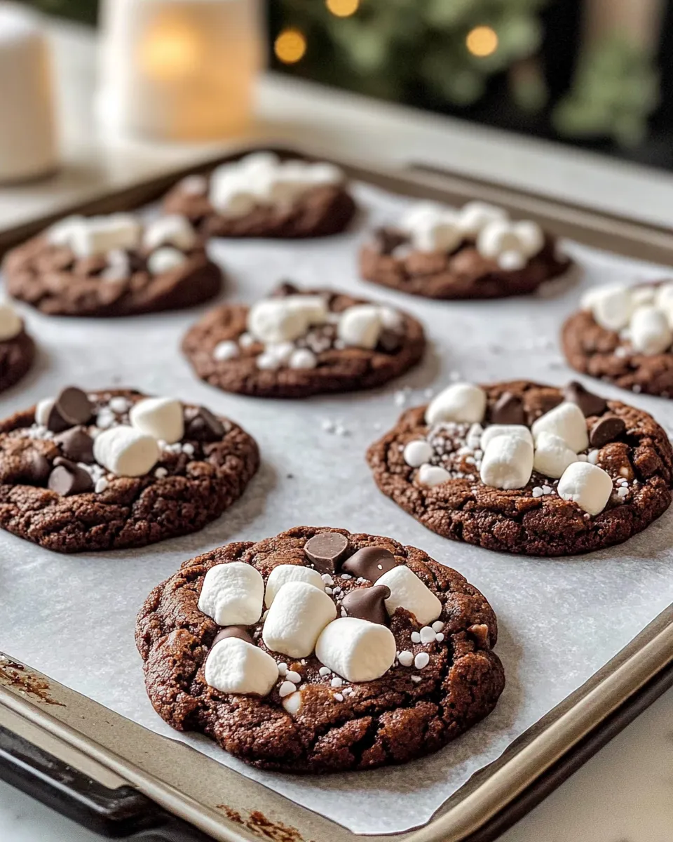 Easy Marshmallow Hot Cocoa Cookies recipe photo