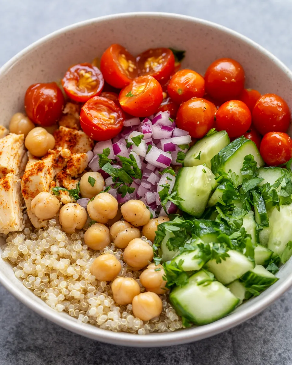 Classic Mediterranean Chickpea Bowls With Tahini dish photo