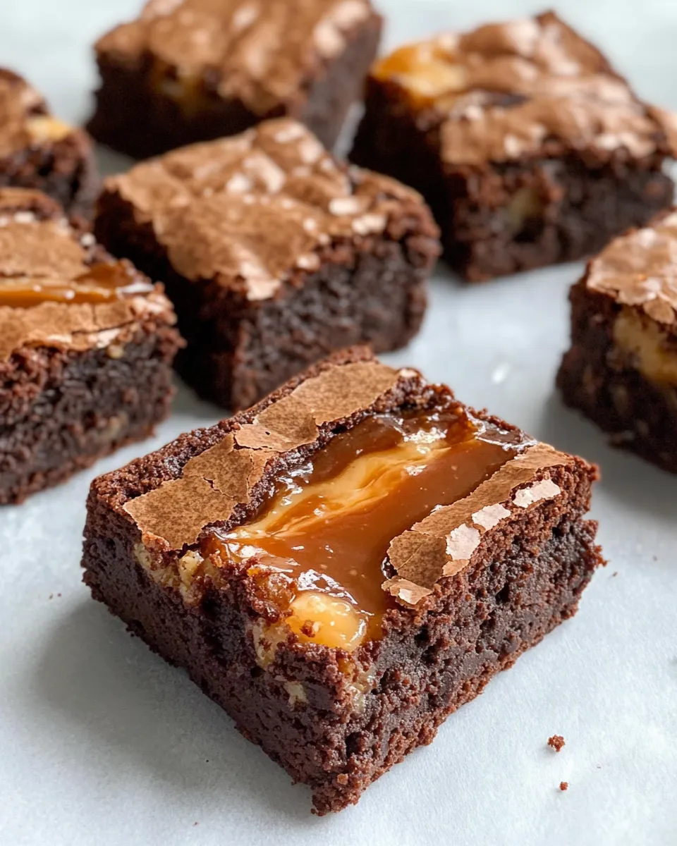 Homemade Miso Caramel Brownies recipe photo