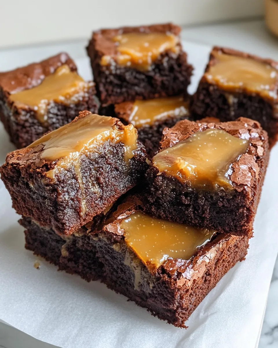 Delicious Miso Caramel Brownies plate image