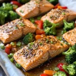 Homemade Miso Ginger Salmon Sheet Pan recipe photo