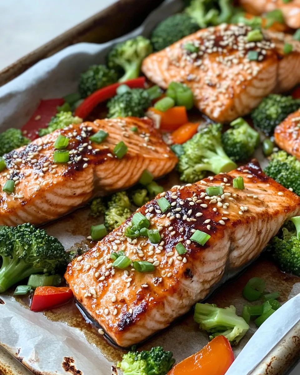 Classic Miso Ginger Salmon Sheet Pan dish photo