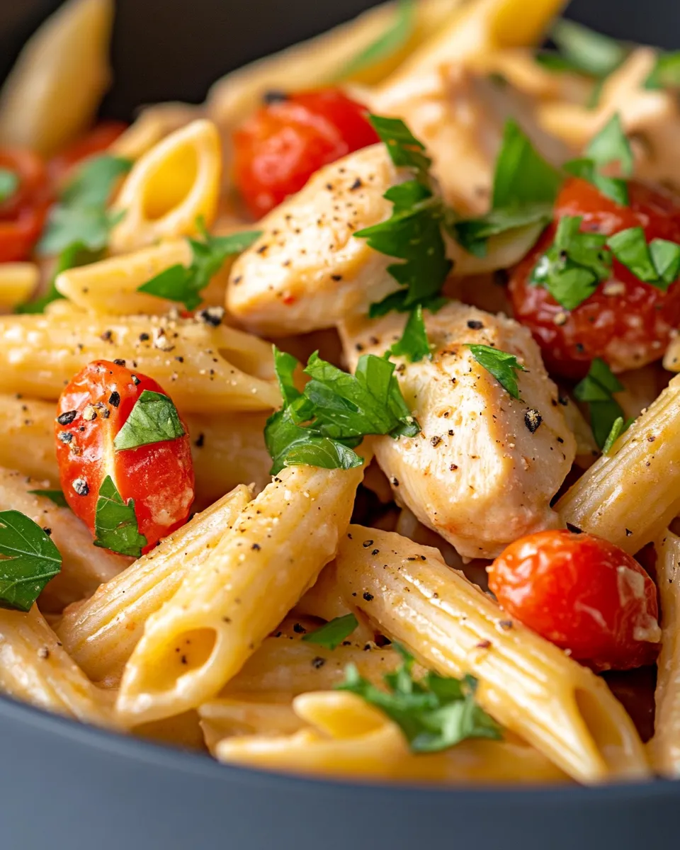 Easy One-Pot Cajun Chicken Pasta food shot