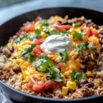 Homemade One-Pot Taco Rice Skillet photo