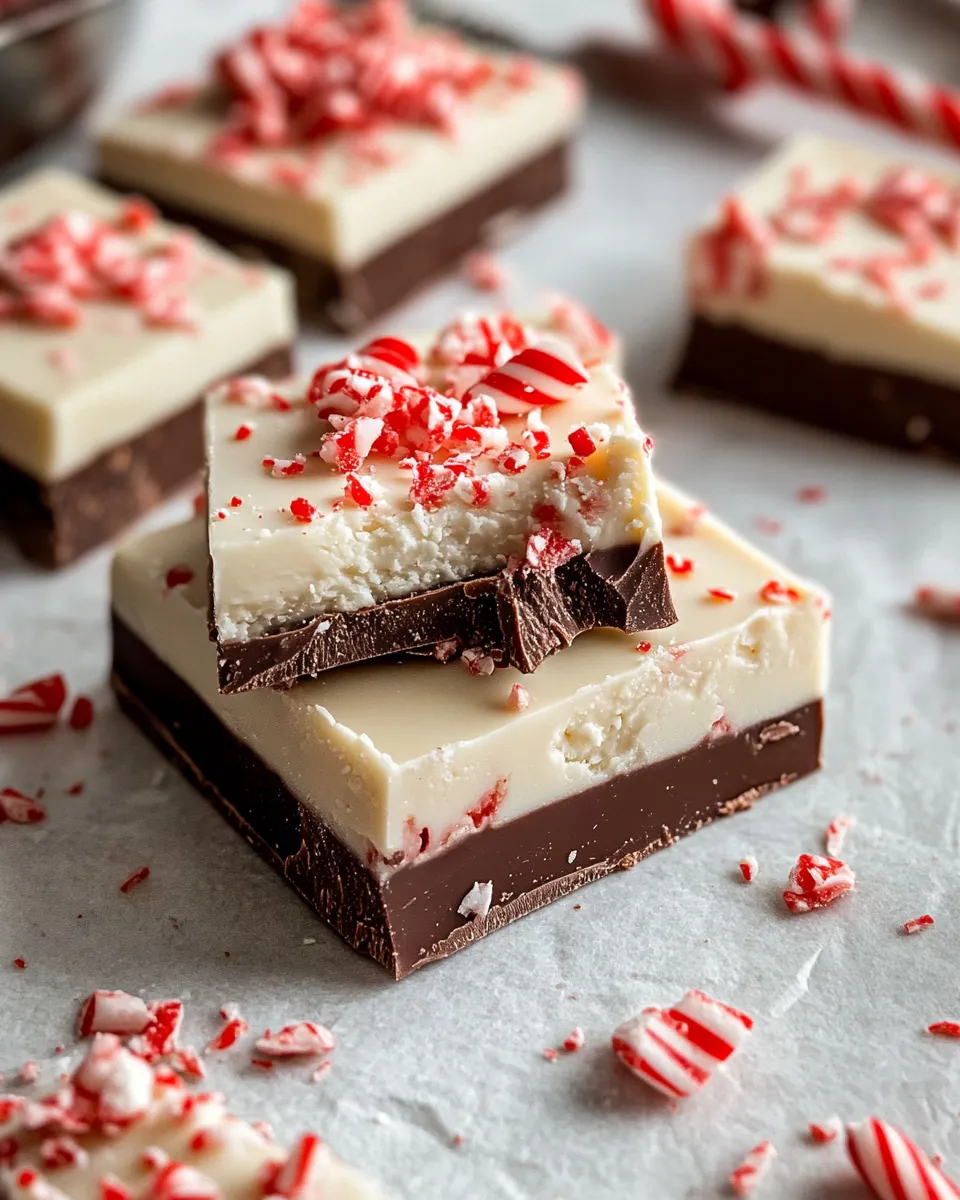 Classic Peppermint Bark Fudge image
