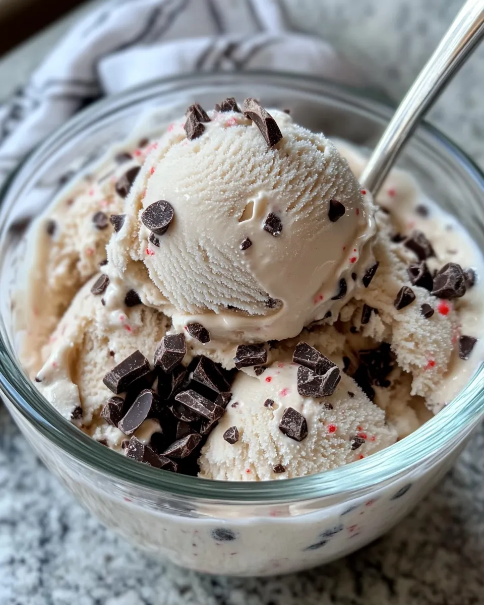 Easy Peppermint Chocolate Chip Ice Cream recipe photo