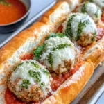 Homemade Pesto Turkey Meatball Subs photo