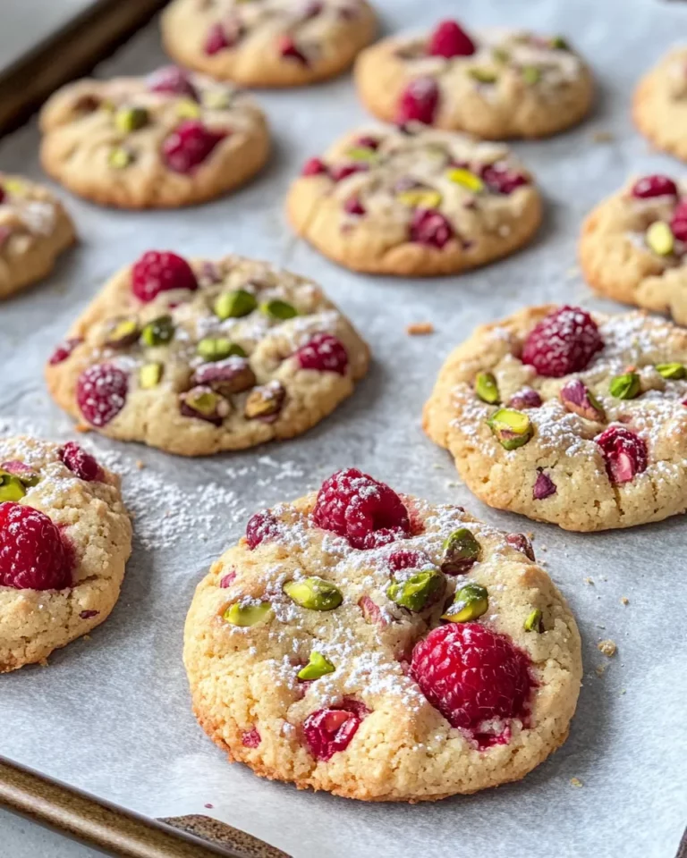 Delicious Raspberry Pistachio Shortbread Cookies photo