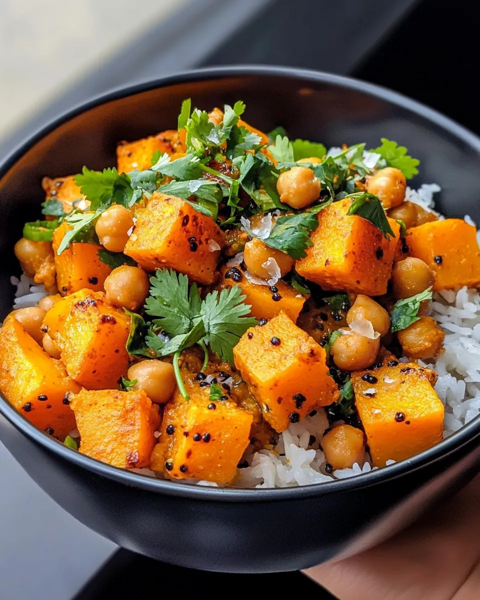 Homemade Roasted Butternut And Chickpea Curry recipe photo