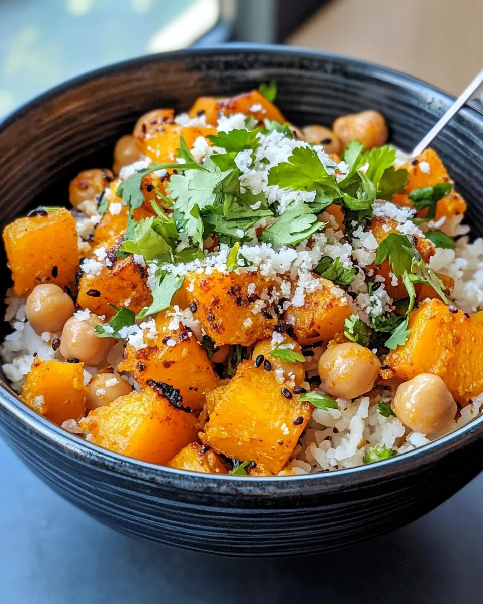Easy Roasted Butternut And Chickpea Curry dish photo