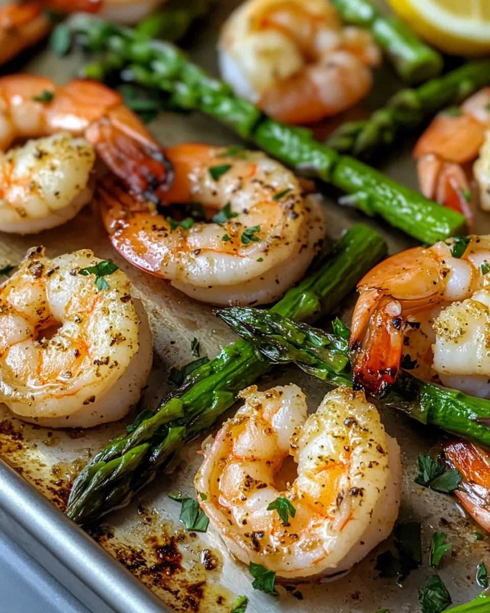 Easy Roasted Garlic Shrimp And Asparagus recipe image