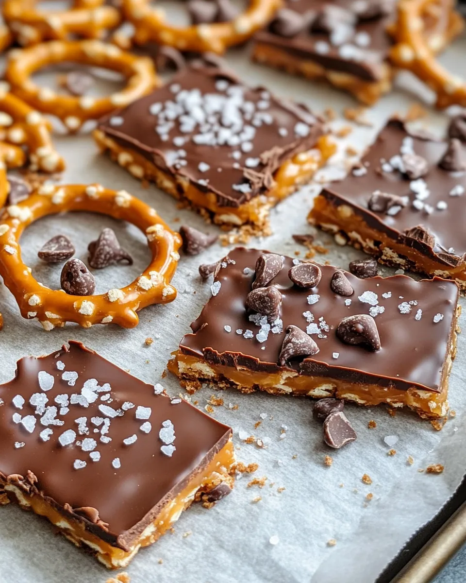 Classic Salted Caramel Pretzel Bark image