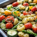 Homemade Sheet-Pan Gnocchi With Pesto Veggies recipe photo