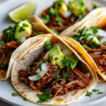 Homemade Slow Cooker Beef Barbacoa Tacos recipe photo