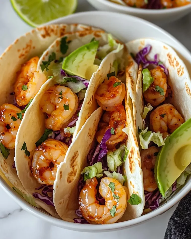 Homemade Spicy Honey Shrimp Tacos photo
