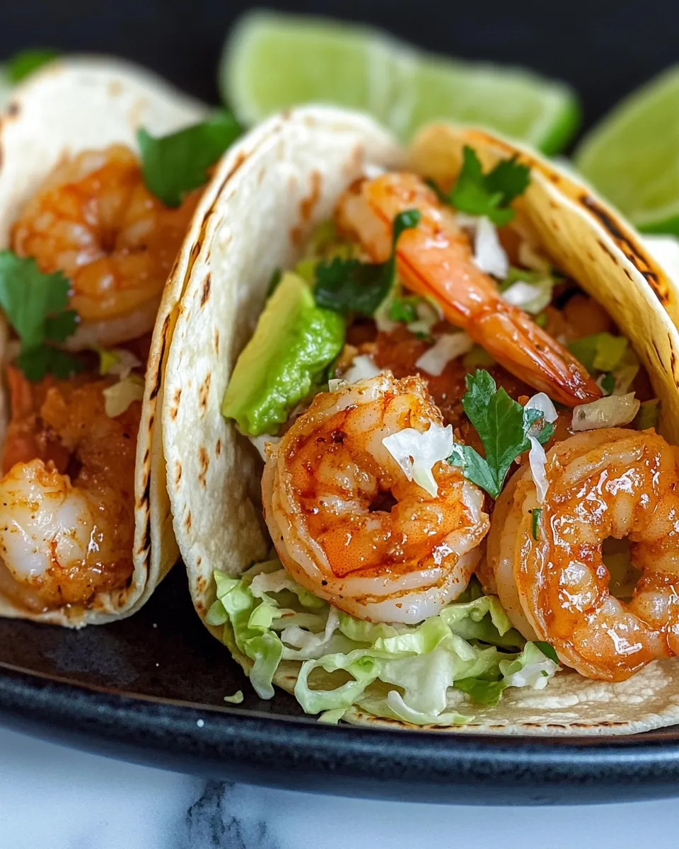 Classic Spicy Honey Shrimp Tacos image