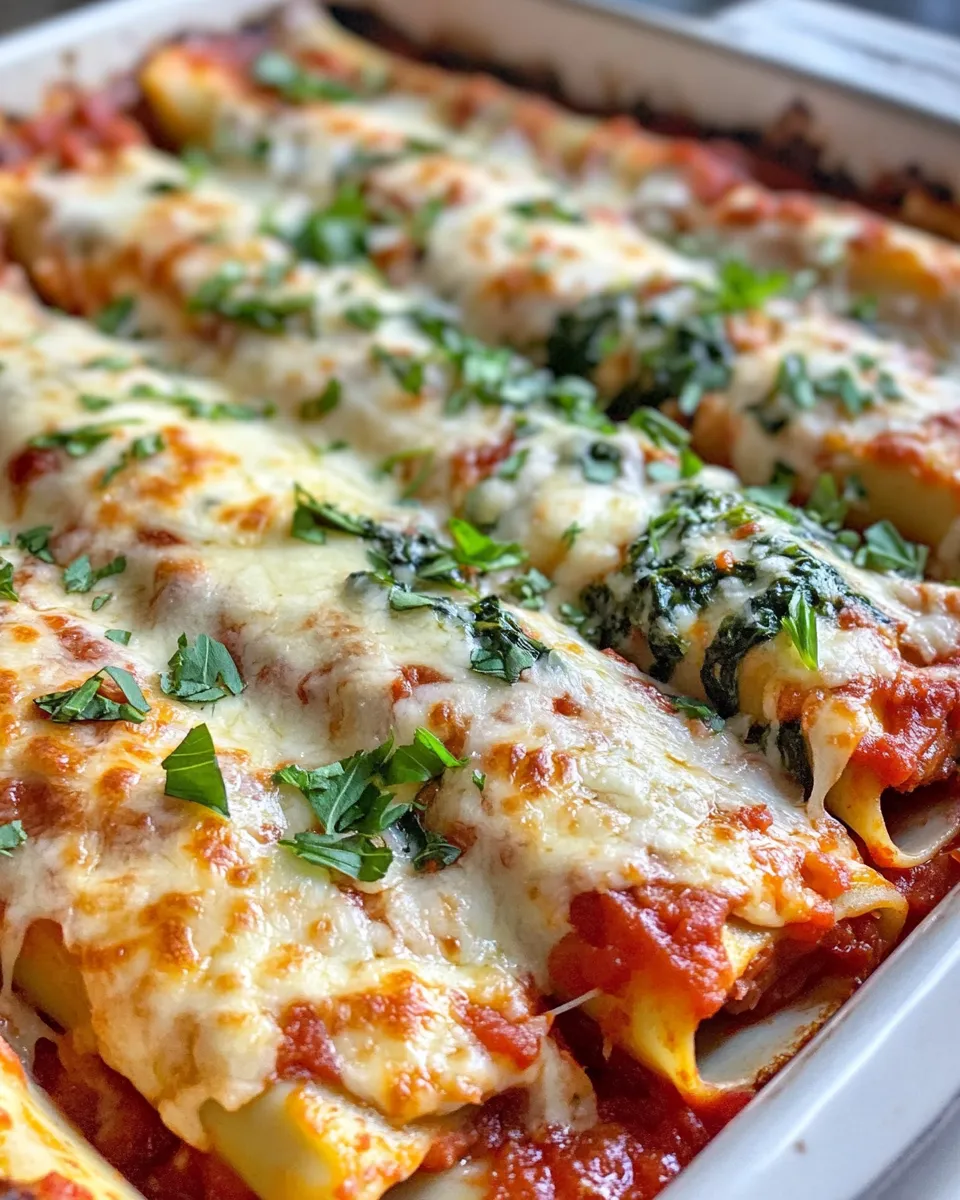 Easy Spinach Ricotta Stuffed Cannelloni recipe photo