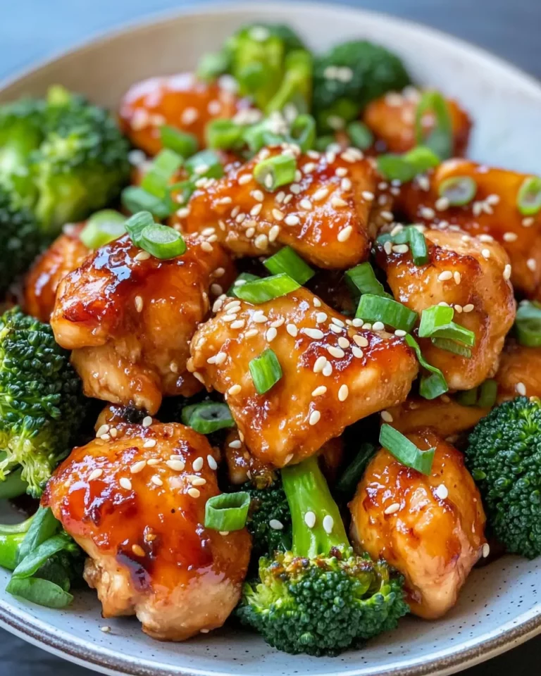 Homemade Sticky Orange Chicken With Broccoli recipe photo
